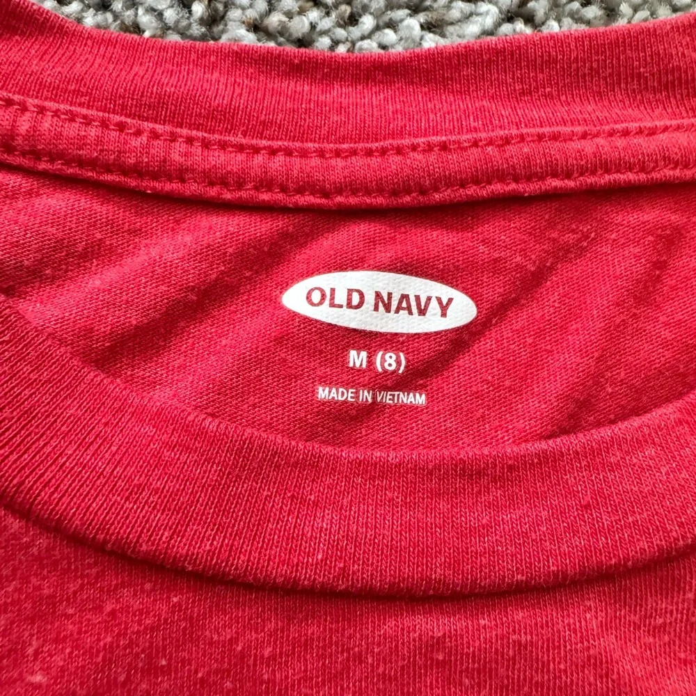 Kids' Short Sleeve Crew Neck Tee in Red